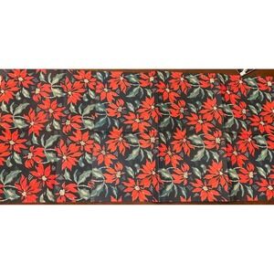 Vintage Christmas Poinsettia‎ Gift Wrap Wrapping Papper UNUSED